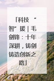 科技 “智”援｜毛剑锋：十年深耕，铸剑铸造创新之路